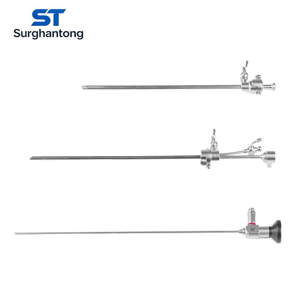 Veterinary Otoscope - กล้องส่องตรวจภายในแบบแข็งสำหรับการผ่าตัดทางการแพทย์ ฮิสเทอโรสโคป สำหรับการส่องตรวจโพรงมดลูก Φ3มม. Φ4มม. 302มม.