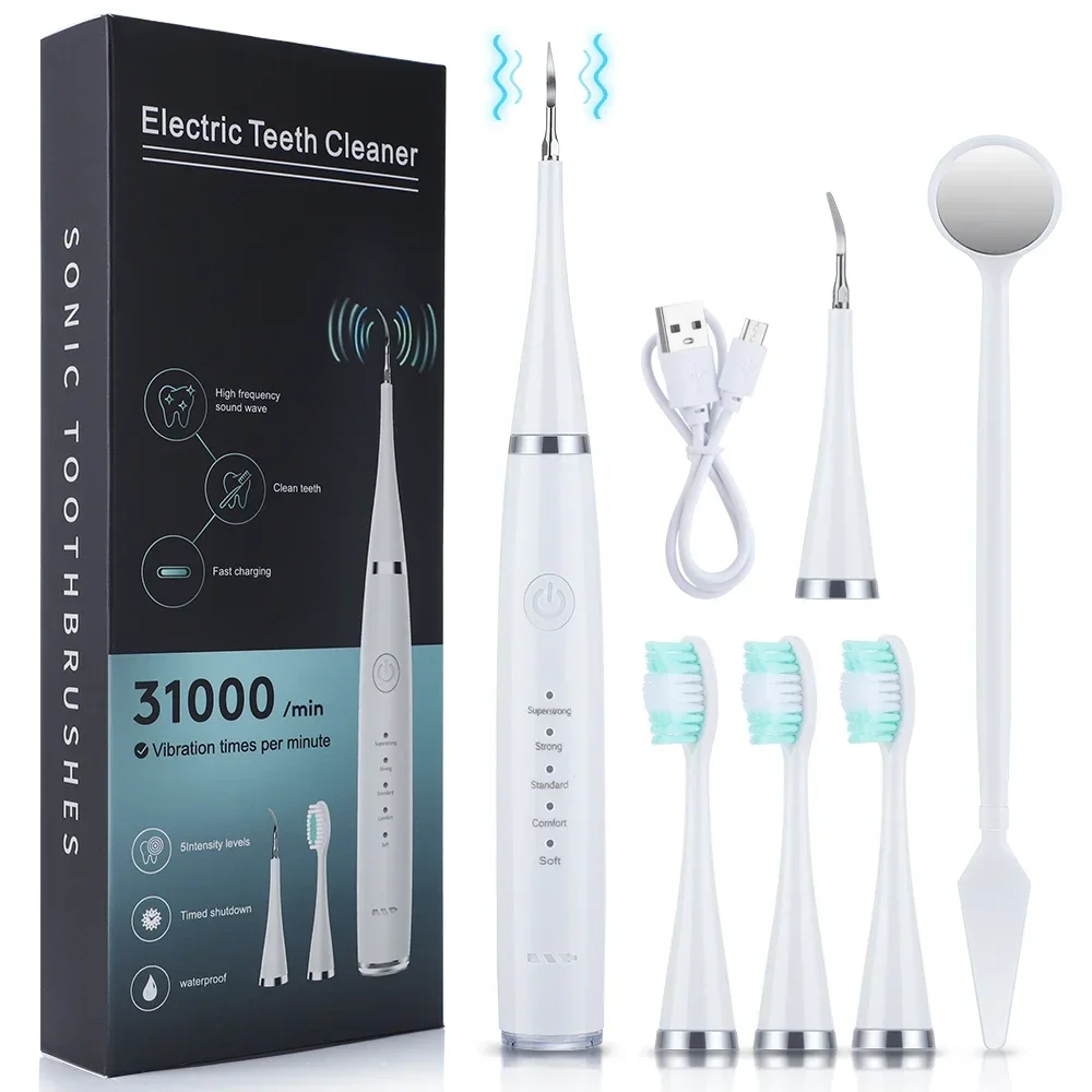 Veterinary Dental Scaler - เครื่องขูดหินปูนอัลตราโซนิกสำหรับทำความสะอาดฟัน กำจัดคราบหินปูน กำจัดคราบพลัค ชาร์จซ้ำได้ ฟอกสีฟัน ดูแลช่องปาก