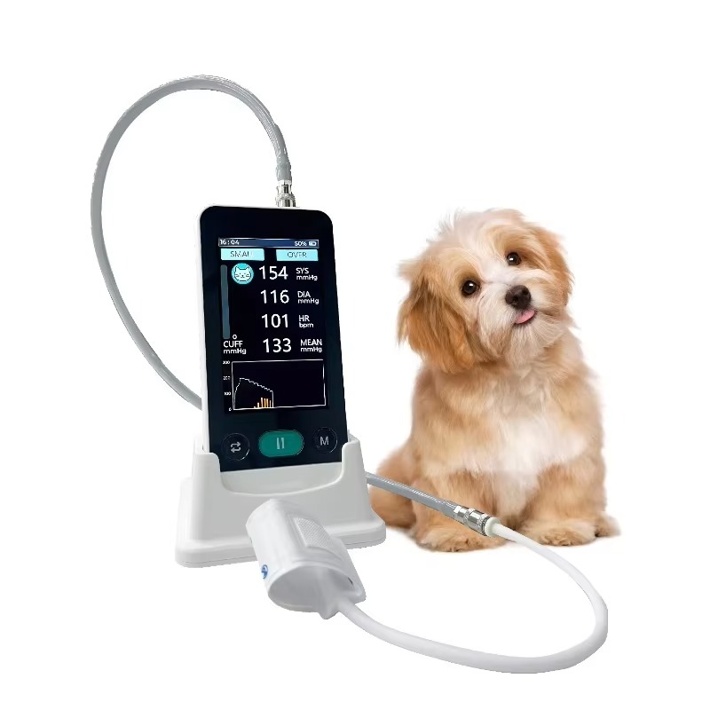 Veterinary Blood Analyzer - เครื่องวัดความดันโลหิตแบบพกพาสำหรับสัตว์เลี้ยง รุ่น V-E4D เครื่องวัดความดันโลหิตอิเล็กทรอนิกส์สำหรับสัตว์ ใช้กับแมว สุนัข