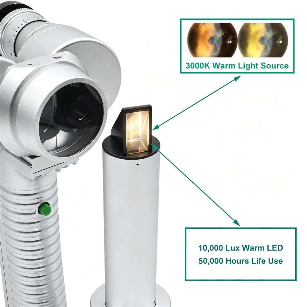 โคมไฟสลิตแลมป์แบบพกพาสำหรับสัต - Veterinary Microscope Binocular บทวิจารณ์และราคา