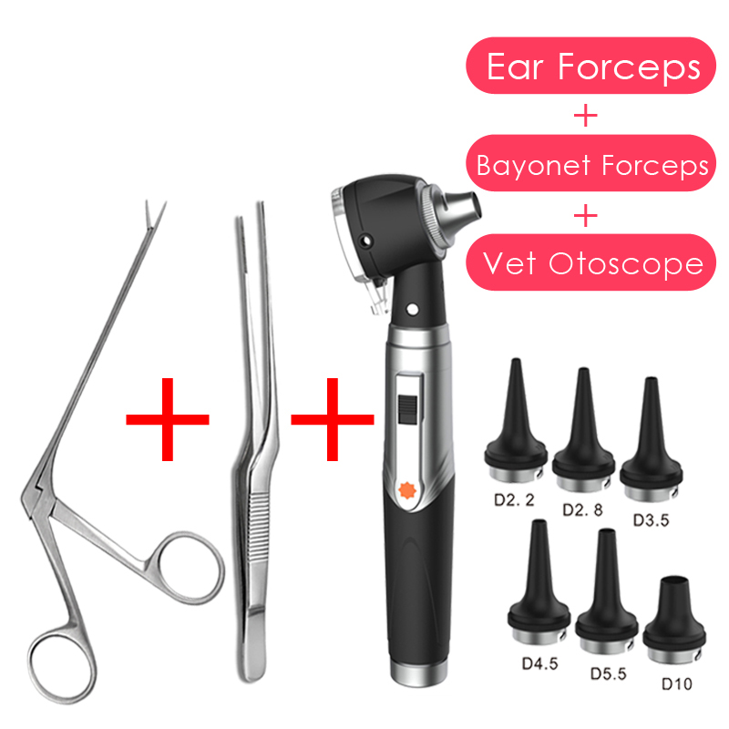 คีมถอนขี้หูสัตว์แบบส่องกล้องสำ - Veterinary Otoscope บทวิจารณ์และราคา