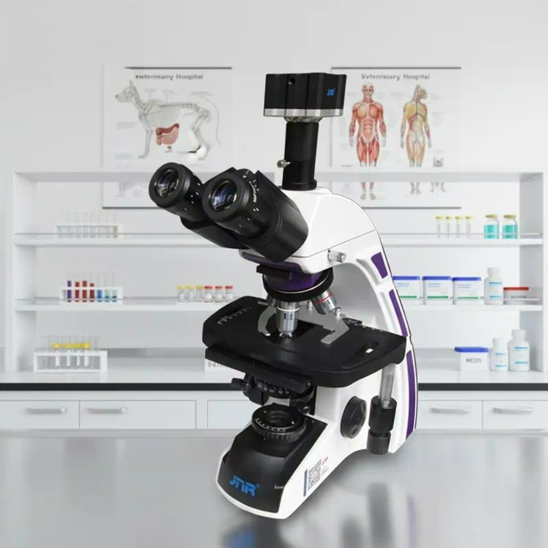 กล้องจุลทรรศน์ส่องกล้องแบบสองต - Veterinary Microscope Binocular บทวิจารณ์และราคา