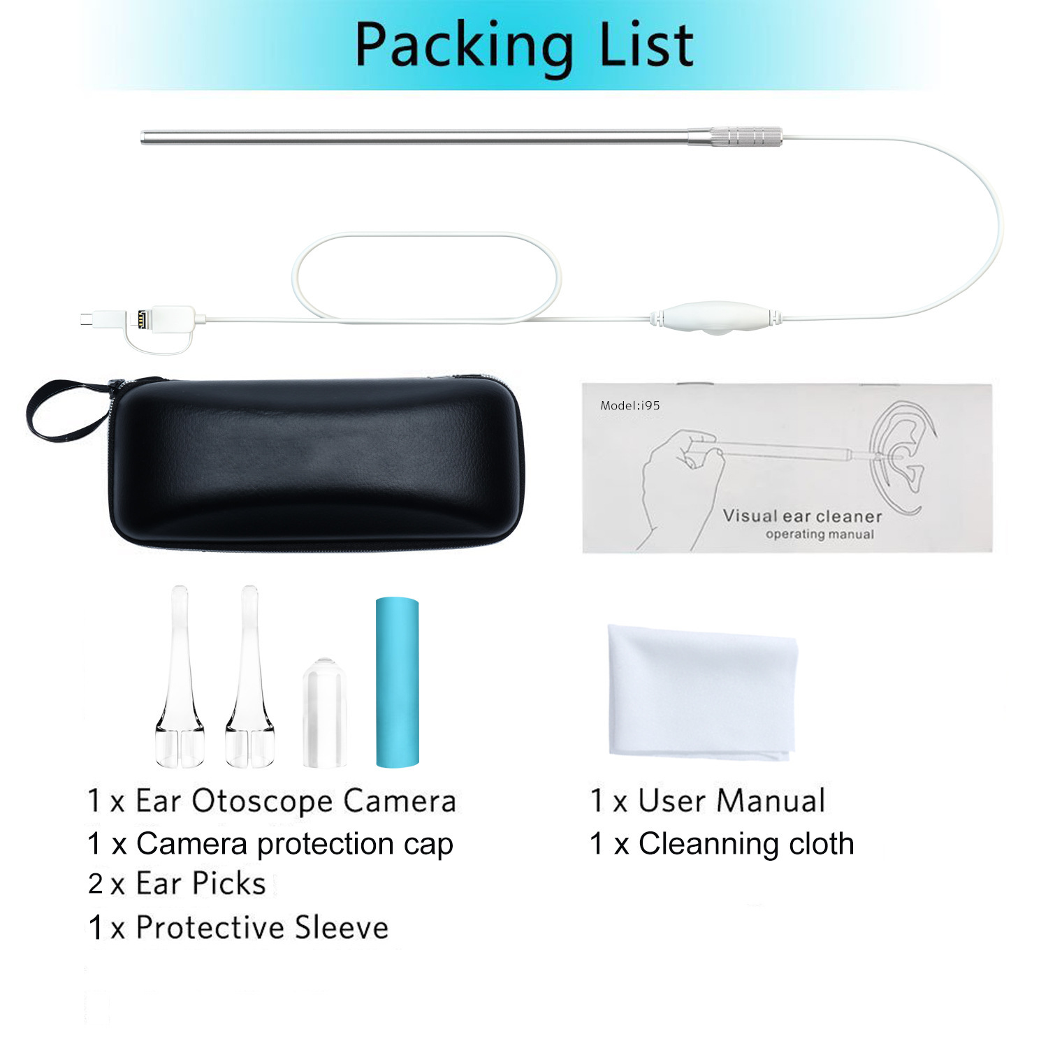 กล้องตรวจหู 3 in 1 แบบส่องกล้อ - Veterinary Otoscope บทวิจารณ์และราคา